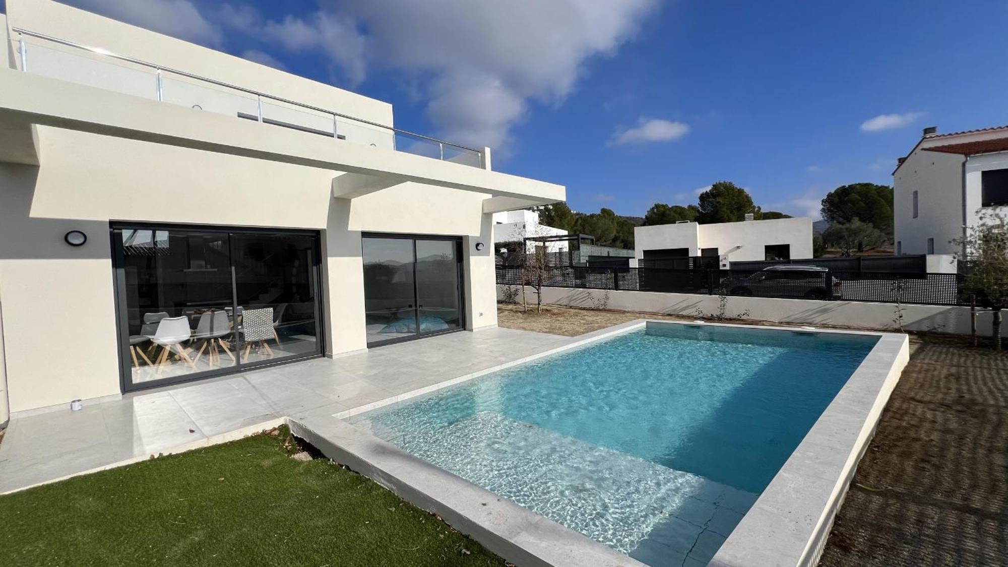 帕劳·萨巴尔德拉Casa Moderna Roses Con Piscina Y Jardin Mas Bosca, Roses别墅 外观 照片